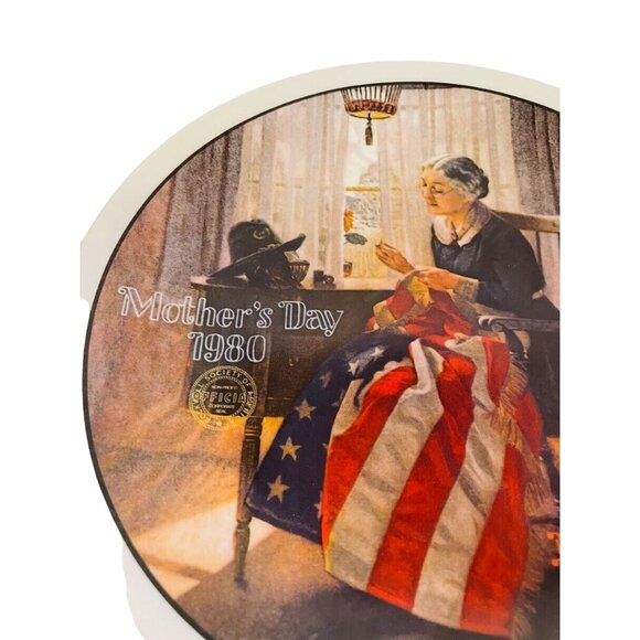 Norman Rockwell Mothers Day Plate 1980 A Mothers Pride Knowles Fine China Limite - Picture 3 of 8